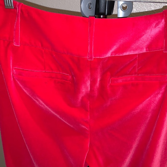 Alice & Olivia Stacey Velvet Slim Ankle Pants - Picture 15 of 16